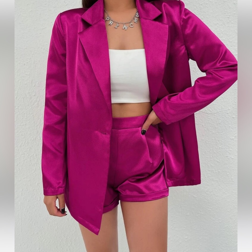 NWT Pink Blazer Set